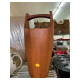 Wooden Dansk MCM  Carrying Pale with Lid
