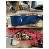 Vintage Rug, Gloves, and Greyhound Tie