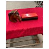 Vintage Jewlery Box and Horse Vase