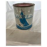 Kelleys Seafood VA 212 Gallon Oyster Can