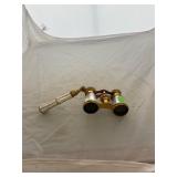Mother of Pearl French Opera Glasses with Holder