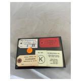 4 Antique local Oyster Tags