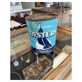 I W Webb Weems Va Gallon Oyster Can