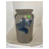 Antique Cobalt Handled Crock