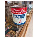 JW Ferguson Seafood Remlik VA Gallon Oyster Can