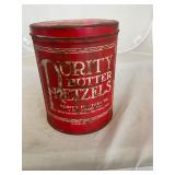 Purity Butter Pretzels Vintage Tin