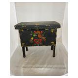 Antique Painted Storage Bench
