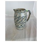 Spongeware Pottery Pitcher