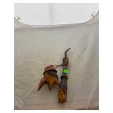 Carved Antique 2 Face Folk Art Pipe