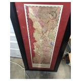 Napa Valley Map in Frame