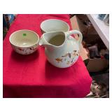 Autumn Leaf Bowls & Pitcher