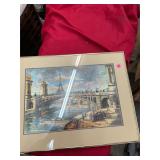 Watercolor wall hanging in Frame