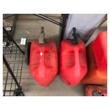 2 Full Gas Cans Lot