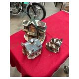 Christmas Village Town 3 Piece Lot