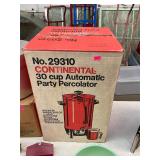 Vintage Continental 30 Cup Automatic Percolator