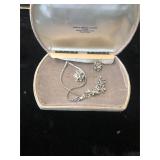 Vintage Rhinestone Necklace & Earrings Lot