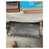 Iron Vintage Side table with Magazine Rack