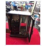 Estate Jewelry Box & Contents