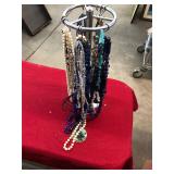 Costume Jewelry Necklaces & Spinning Rack