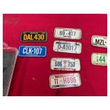 Small Vintage State License Plates
