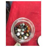 Vintage Jar of Marbles