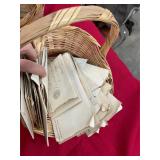 Baskets with Old Letters and Ephemera