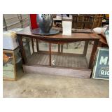 Antique General Store Showcase Cabinet