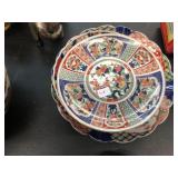Antique East Asian Art Imari Plates and Sugar Dish
