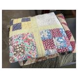 Vintage Hand-Made Quilt & Pillow