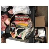 Vintage Round Tin with Sewing Contents