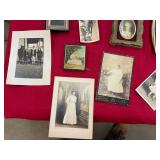Antique Pictures & Frame Tray Lot
