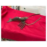 Vintage Brass Lobster