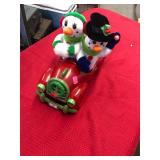 Christmas Bags and Hallmark Animated Snowman Lot