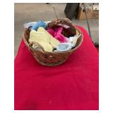 Basket with Doll Clothes