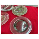 Green Depression Glass Plates