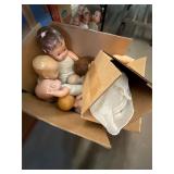 Antique Dolls Box Lot
