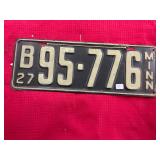 1927 Antique License Plate
