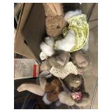 Tray of Maps & Stuffed Animalsw