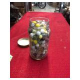 Jar of Vintage Marbles