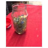 Jar of Vintage Marbles