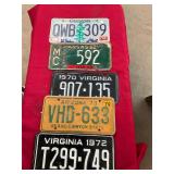 Vintage Random State License Plate Lot