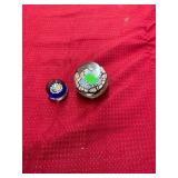 2 Art Glass Paper Weights
