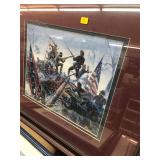 Civil War Battle Scene Print