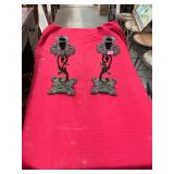 Pair of Iron Candlesticks