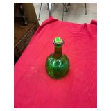 Green White House Vinegar Bottle