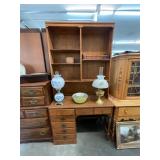Ethan Allen 2 Piece Desk with Hutch