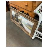 Antique Oil on Board Painting