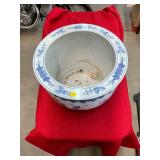 Blue and White Flower Pot