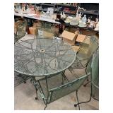 Wrought Iron Table and 4 Chairs