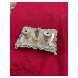 Silver Plate Ink Well